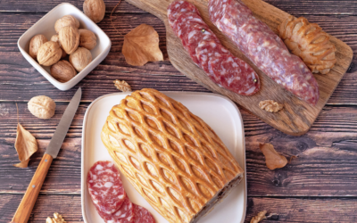 STRUDEL SALATO CON PATATE, FUNGHI, NOCI E SALAME FELINO IGP